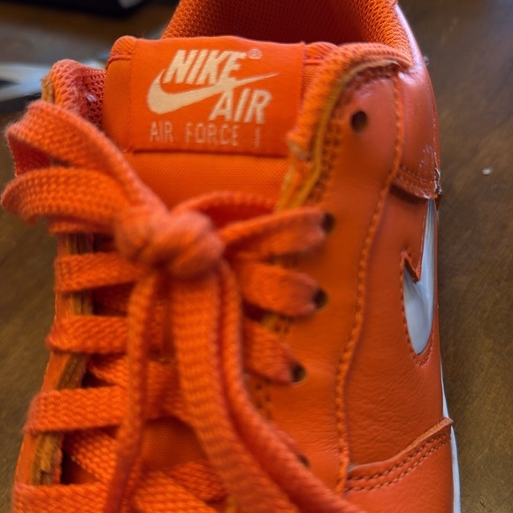 Nike Air, 40th Anniversary Edition, Air Force, Safety Orange & White, Mens 7 - Picture 9 of 10